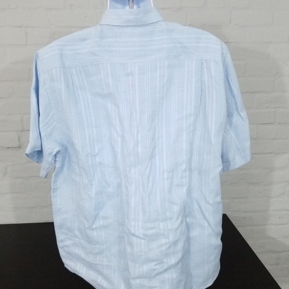 TOMMY BAHAMA Mens Button Down Blue Sz L 100% LINEN - Picture 4 of 7